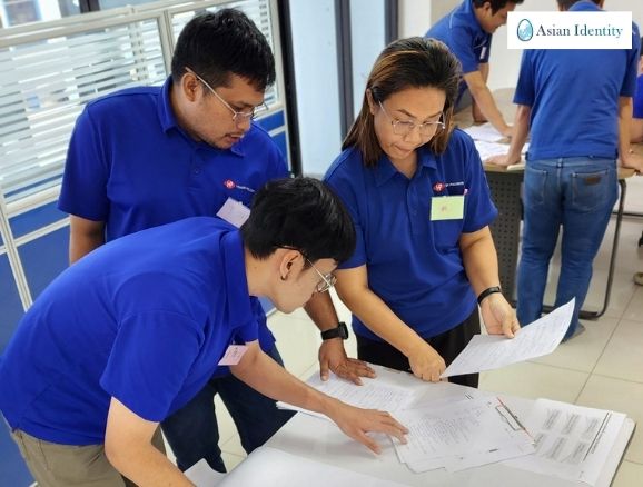 Asian Identity workshop on structured communication and 5W3H